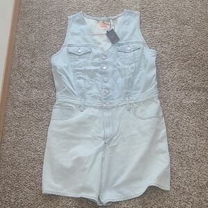 Levi's Light Blue Denim Romper